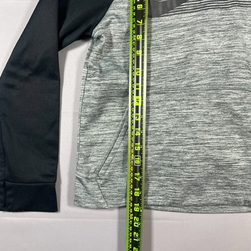 Nike Therma Fit Outfit Set Kids Medium Black Gray Swoosh Logo Kangaroo‎ Pockets